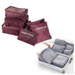 Detail of the durable, waterproof Oxford textile material used in the organizer bags.