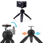 Side view of the portable mini tripod showing its sturdy design and non-slip feet.