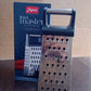Side profile of Apex stainless steel multipurpose 5-in-1 slicer and grater