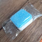 Compact washing machine cleaner tablet for convenient storage.