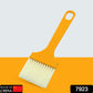 Flexible silicone pastry brush used for glazing baked goods.