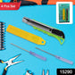 Sharp cutter knife blade and dual screwdriver heads toolset