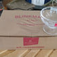 Stylish clear glass ice cream dessert bowls for home and café use