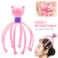 Detailed shot of the scalp massager's 84 acupressure dots for deep relaxation.