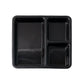 Multi-section meal serving tray for neat plating and meal portions