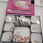 The Hector plastic dinner set, emphasizing its easy-to-clean and maintain features.
