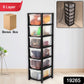 Set of 6 plastic drawers in modular storage cabinet for versatile home and office organization