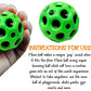 Single super bouncy ball for kids, multicolor, isolated on a clean white background.
