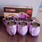 Double Wall Stainless Steel Mug Set – Insulated 6-Pc 200ml