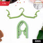 Compact foldable hanger securing garments firmly, perfect for travel and daily use