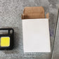Diagram showing dimensions and features of the portable LED flashlight