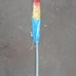 Pack of multiple colourful microfiber dusters for household use.