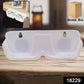 Space-saving eyewear organizer rack mounted on a clean wall surface.