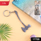 Metal axe keychain displaying sturdy alloy build and secure keyring loop