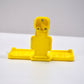 Back view of the PHOBIA yellow mobile charging wall holder, ready for installation.