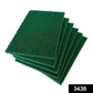 Close-up of aqua green cleaning sponge pads with SKU label.