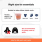 Diagram illustrating the dimensions and key features of the foldable mini washing machine.