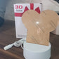 Ergonomic pen included with 3D acrylic visualization lamp for drawing