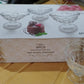 Packaging shot of the six-piece glass ice cream cup set.