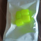 Luminous tyre valve caps displaying bright glow in low light