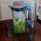 Versatile unbreakable crystal jug suitable for water, juice, and cold beverages