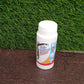Hand holding the compact package of the powerful sink drain cleaner.