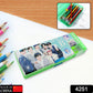 Side view of the kids' cartoon pencil case, showcasing its durable design.