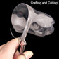 Securely folded 3.5-inch scissor, ready for travel or storage.