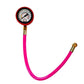 Complete tire inflator gauge kit with all essential car accessories.