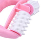 Two-roller muscle relief tool for effective deep tissue massage.