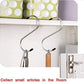 Sleek stainless steel hooks providing reliable hanging solutions.