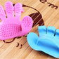 Pet grooming gloves designed for short hair breeds
