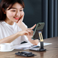 Close-up of the non-slip silicone pads on the PHOBIA foldable phone holder.