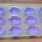 Refreshingly chilled drinks with fruit-shaped ice cubes from the silicone tray.