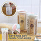 The Organivo 4 section kitchen storage jar with its secure, airtight lid, demonstrating its robust design for food preservation.