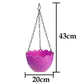 Versatile hanging pot with chain, ideal for showcasing indoor houseplants.