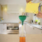 Food-grade silicone funnel, ideal for safe and easy transfer of liquids and dry goods.
