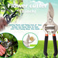 Ergonomic 8-inch pruning scissors with comfortable grip.