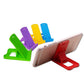 Compact foldable mobile stand perfect for travel and convenient use.
