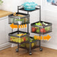 The Tidy Table kitchen trolley filled with fresh fruits and vegetables, showcasing ample storage.