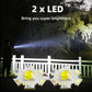 Portable Mini LED Flashlight held in hand, demonstrating its ergonomic grip and compact size.