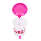 Modern design plastic pedal dustbin, perfect for small office or home workspaces.