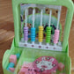 Maths material set with abacus and shape blocks for children