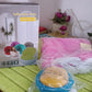 Bright yellow Kids Inflatable Sofa Chair, an ideal children's portable seat.