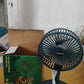 Vertical shot of the Portable Desktop Fan, highlighting its modern aesthetic.