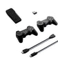 Close-up of the ergonomic wireless game controller with arcade-style 3D rocker.