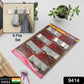 Multipurpose wall hook with strong adhesive backing for bathroom use.
