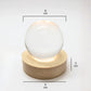 Religious gift crystal night lamp with detailed Lakshmi engraving