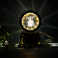 LED night lamp base with Bajrang Bali 3D engraving crystal ball