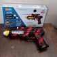 Children's LED flashing sound laser gun toy in futuristic design